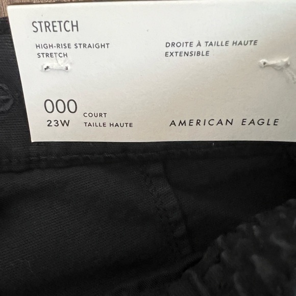 American Eagle High Rise Straight Stretch Pants Size 000 short - Picture 5 of 8